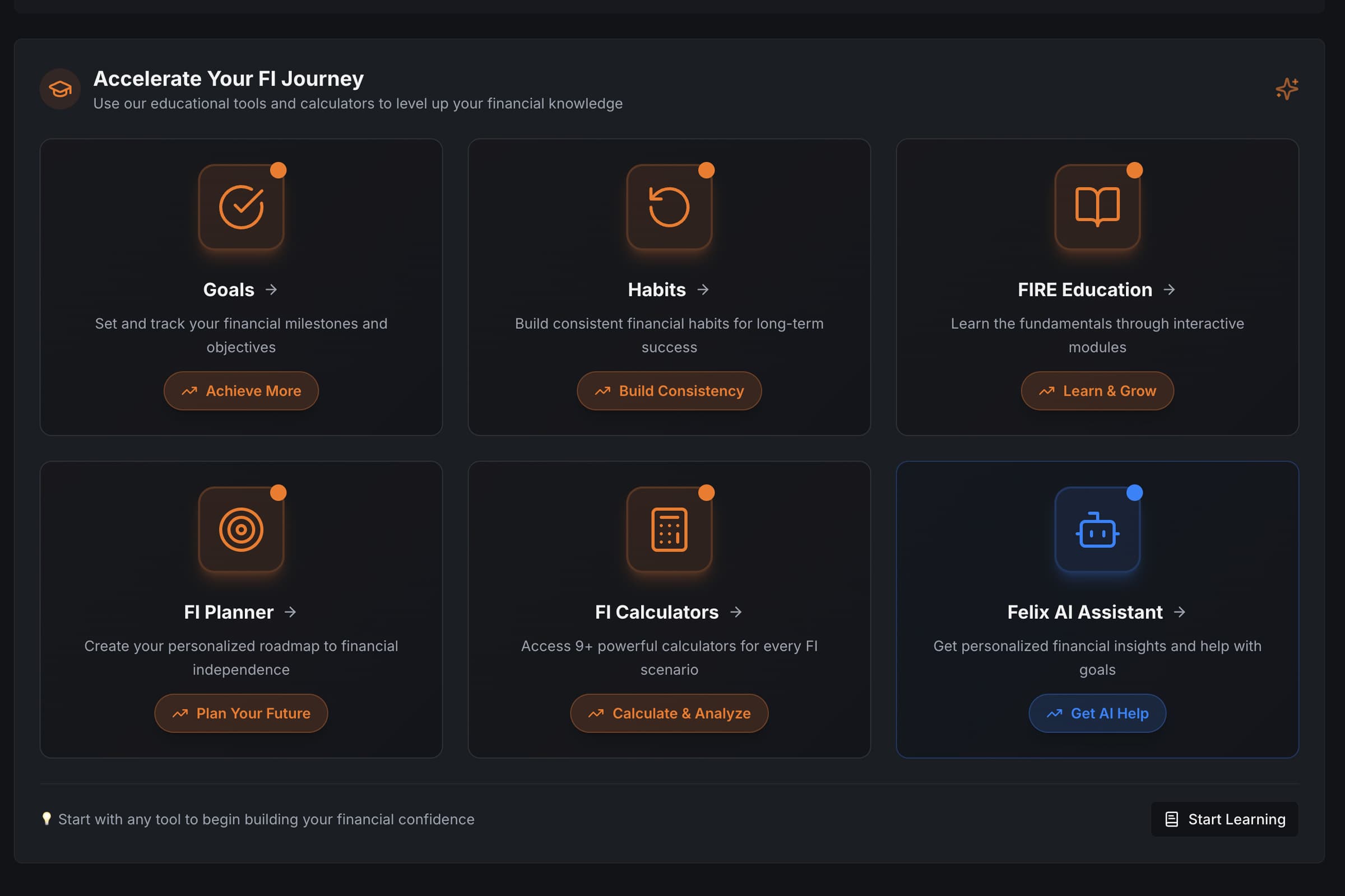 Ignitify App - Life Goals Dashboard and Timeline